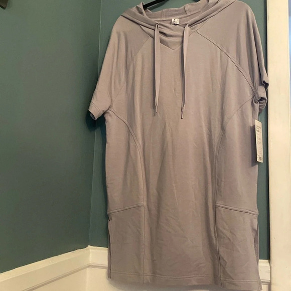 Athleta NWT cabana tunic hoodie - light gray - size small - Picture 1 of 6